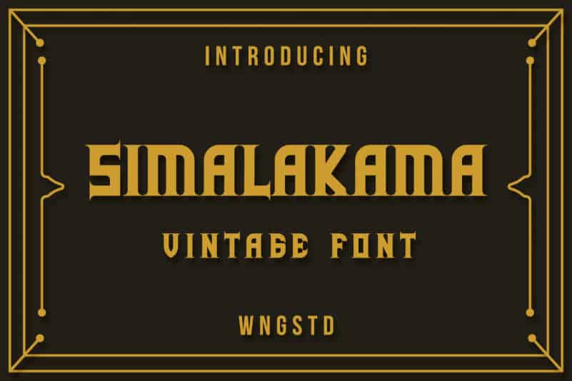 Simalakama Vintage Display Font