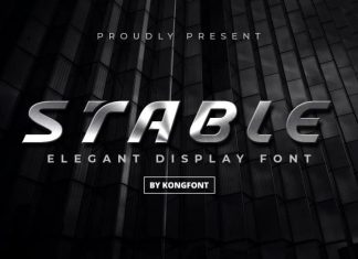 Stable Display Font