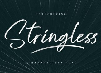 Stringless Brush Font