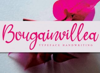 Bougainvillea Handwritten Font