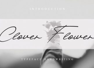 Clover Flower Handwritten Font