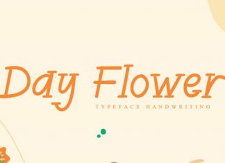 Day Flower Display Font