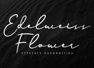 Edelweiss Flower Handwritten Font