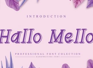 Hallo Mello Display Font