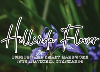 Hellinda Flower Handwritten Font