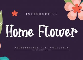 Home Flower Display Font