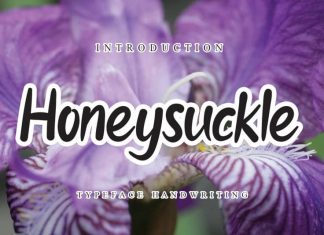 Honeysuckle Flower Script Font