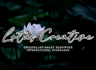 Lotus Creative Script Font