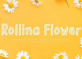 Rollina Flower Display Font