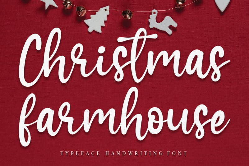 Christmas Farmhouse Script Font Befonts Com