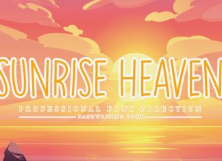 Sunrise Heaven Display Font