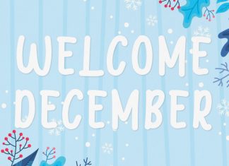 Welcome December Display Font