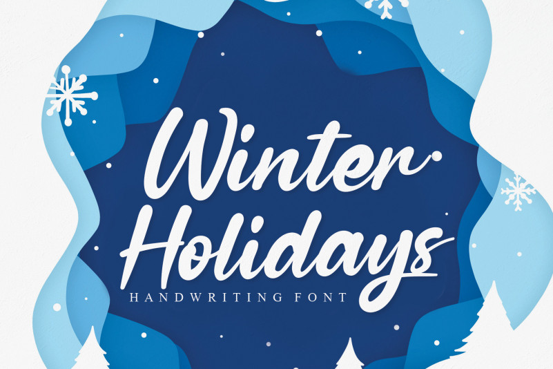 Winter Holidays Script Font