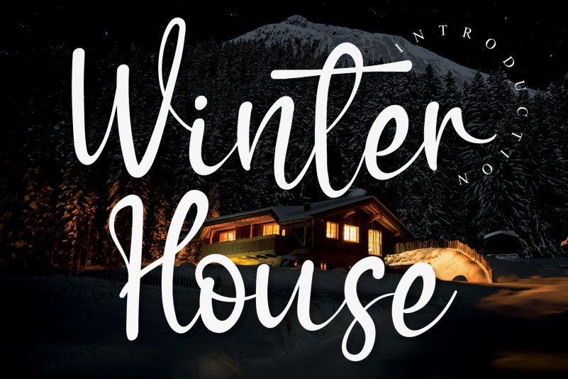 Winter House Script Font