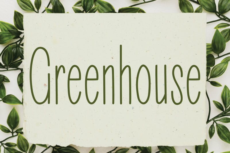 Greenhouse Handwritten Font