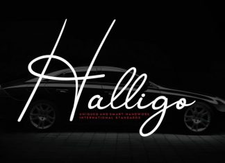 Halligo Handwritten Font