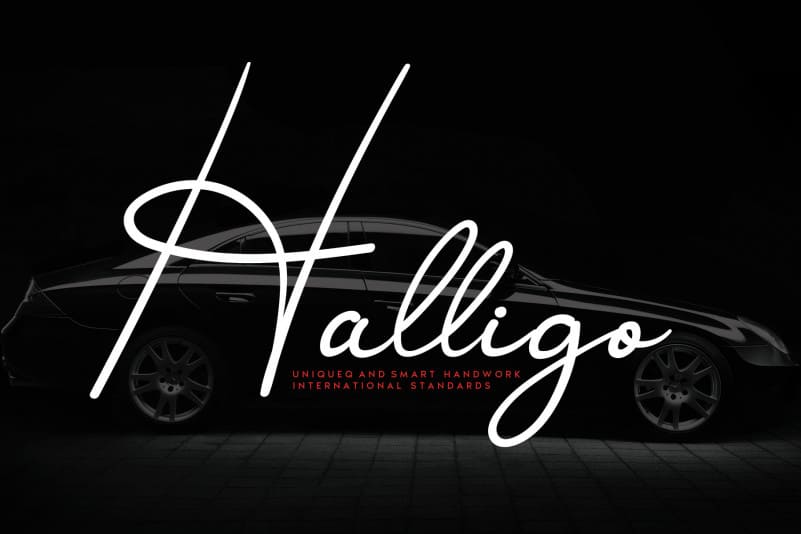 Halligo Handwritten Font