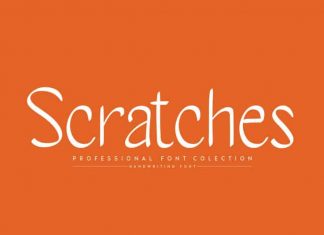 Scratches Script Font