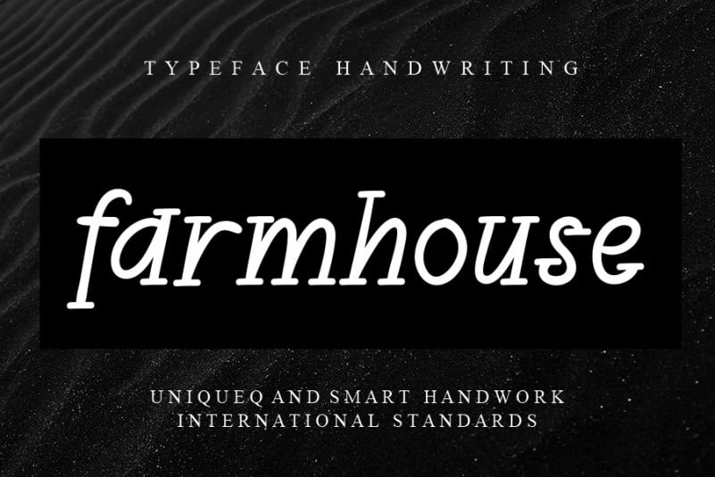 Farmhouse Display Font