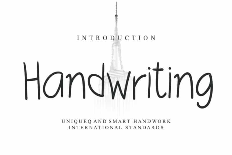 Handwriting Script Font