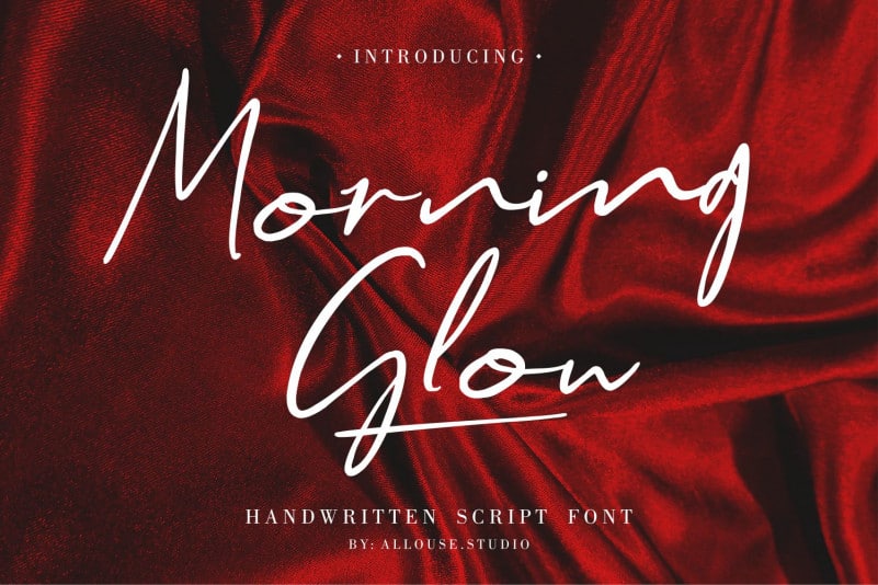 Morning Glow Script Font Befonts Com