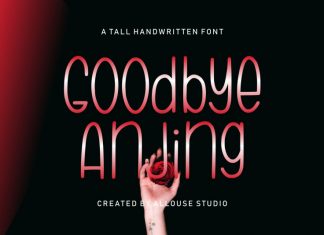Goodbye Anjing Display Font