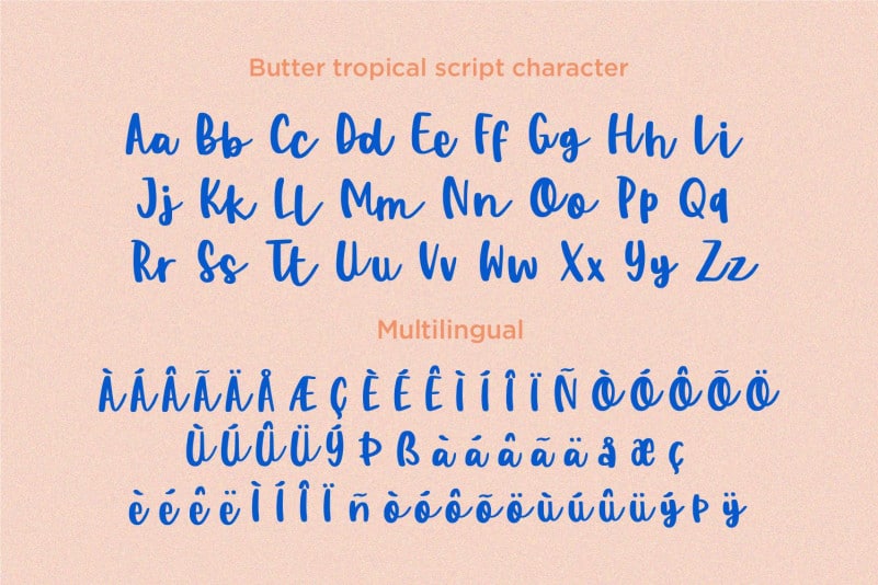 Butter Tropical Script Font Befonts Com
