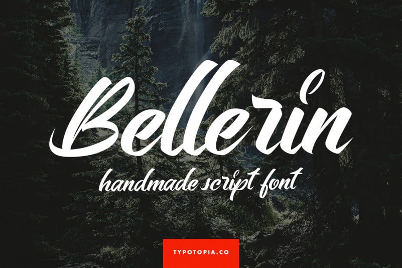 Bellerin Handmade Script Font