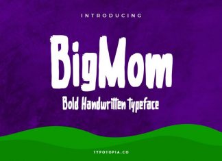 Bigmom Bold Handwritten Font