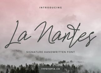 La Nantes Handwritting Signature Font