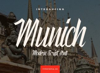 Munich Modern Script Font