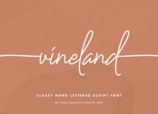 Vineland Handwriting Font