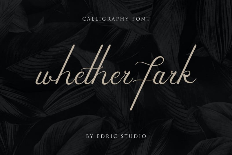 Whether Fark Signature Font