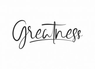 Greatness Calligraphy Font