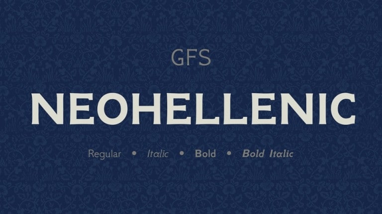 NeoHellenic Serif Font
