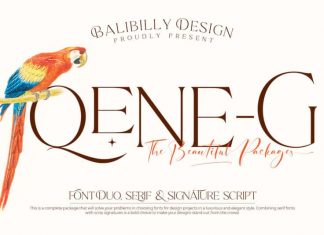 Qene-G Serif Font