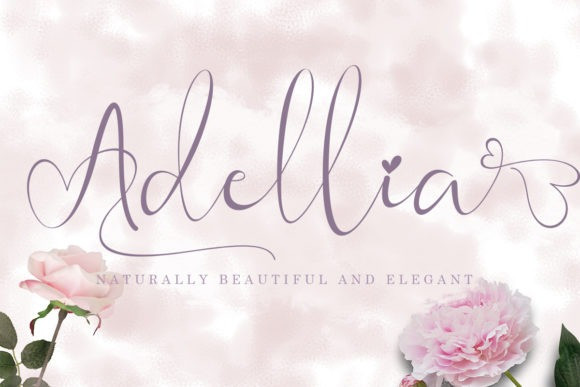 Adellia Calligraphy Font