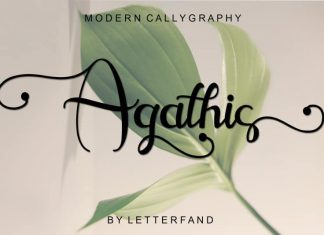 Agathis Calligraphy Font