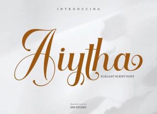 Aiytha Calligraphy Font