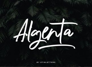 Algenta Script Font