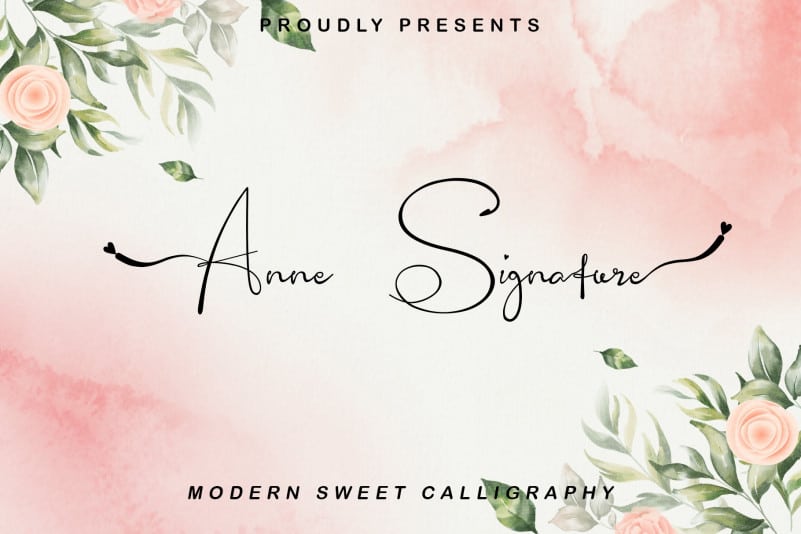Anne Signature Script Font