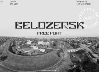 Belozersk Display Font