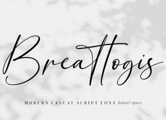 Breattogis Handwritten Font