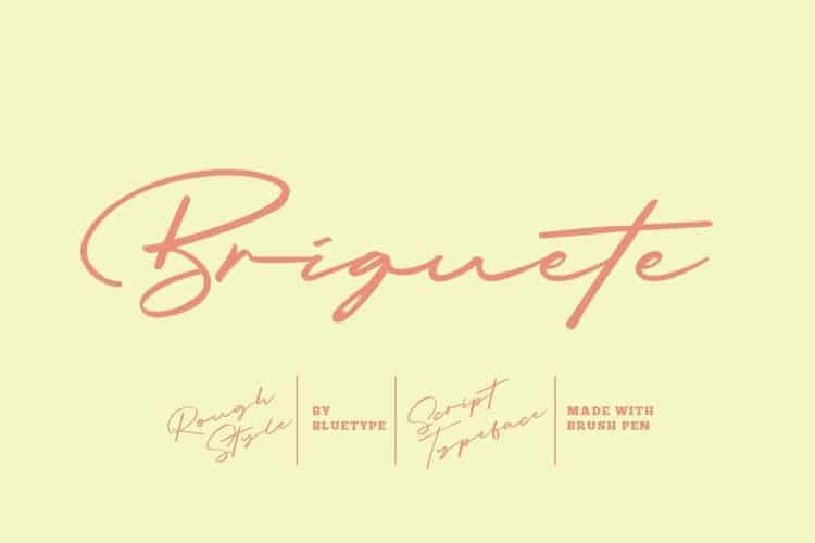 Briquete Handwritten Font
