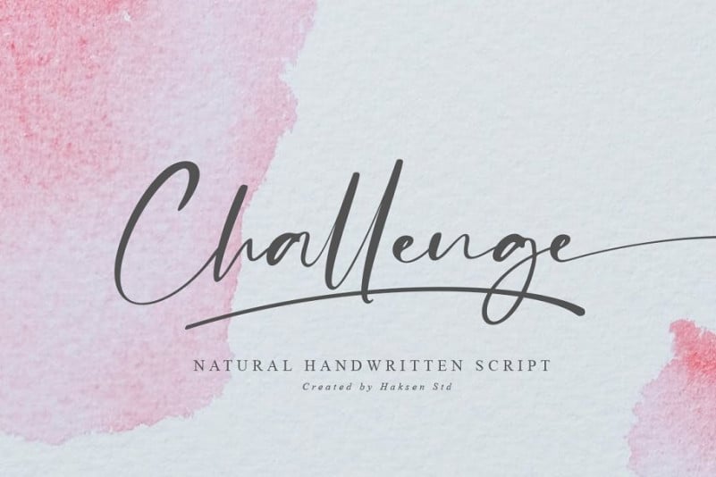 Challenge Script Font
