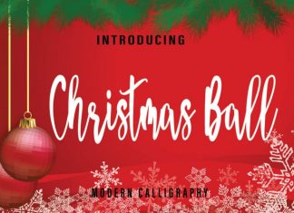 Christmas Ball Script Font