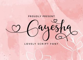Gayesha Calligraphy Font