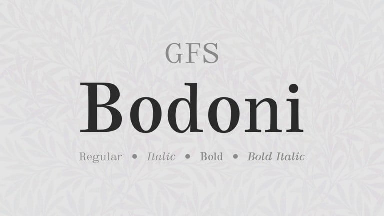 Gfs Bodoni Serif Font Befonts Com