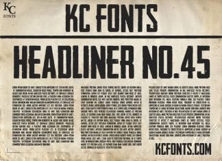 Headliner No. 45 Display Font
