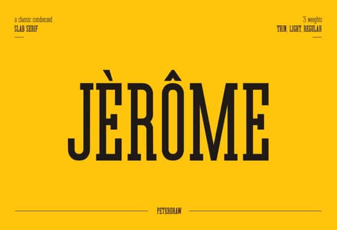 Jerome Slab Serif Font